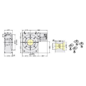 （株）日研工作所 CNC円テーブル CNC ＣＮＣ円テーブル CNC1003A21-27