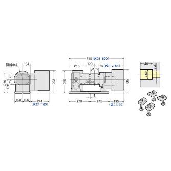 （株）日研工作所 多軸傾斜CNC円テーブル 5AX-MT 多軸傾斜ＣＮＣ円テーブル 5AX-2MT-105-120HDAA21FA-04