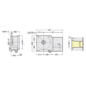 （株）日研工作所 組込型専用CNC円テーブル CNCZ-H 組込型専用ＣＮＣ円テーブル CNCZ401HBA21-18
