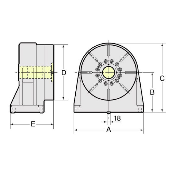 （株）日研工作所 サポートテーブル(溝無し) TAT サポートテーブル（溝無し） TAT-320N