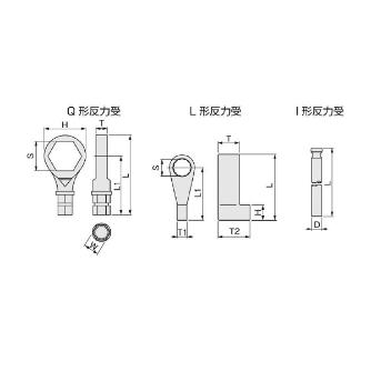 ＴＯＮＥ（株） ナットランナー(シンプルトルコン)用反力受 7QH シンプルトルコン用反力受 7QH