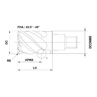 三菱マテリアル（株） ヘッド/ヘッド交換式エンドミル IMX ヘッド／ヘッド交換式エンドミル IMX10C6HV100R05010 EP7020