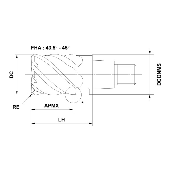 三菱マテリアル（株） ヘッド/ヘッド交換式エンドミル IMX ヘッド／ヘッド交換式エンドミル IMX10C6HV100R05010 EP7020