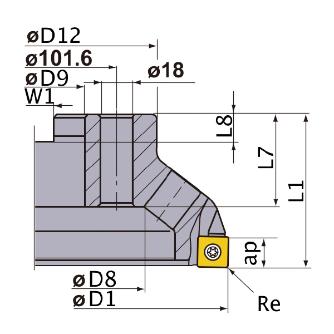 三菱マテリアル（株） カッタ 肩削り用(アーバタイプ) ASX440 カッタ　肩削り用（アーバタイプ） ASX400-063A06R