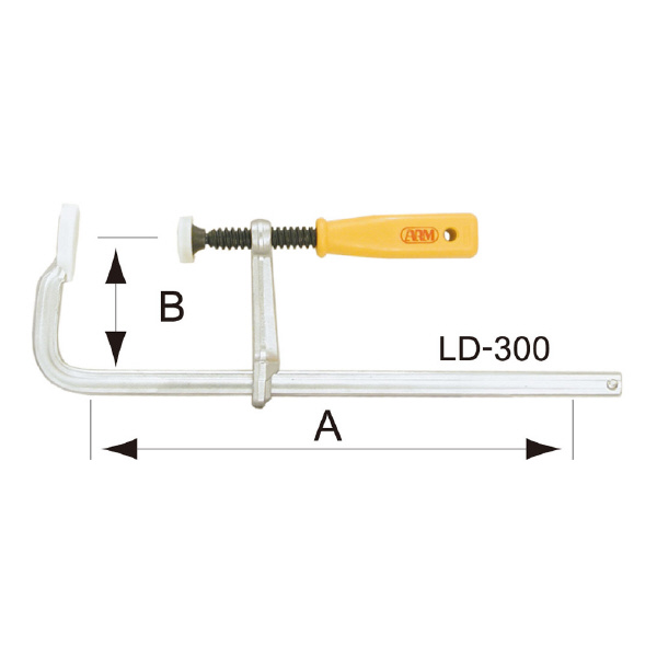 （株）アーム産業 L型クランプ LDタイプ LD Ｌ型クランプ　ＬＤタイプ LD-400