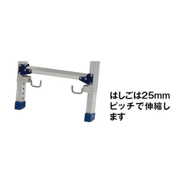 （株）ピカコーポレイション はしご付き床付き布わく はしご伸縮タイプ STJR はしご付き床付き布わく　はしご伸縮タイプ STJR-F1850