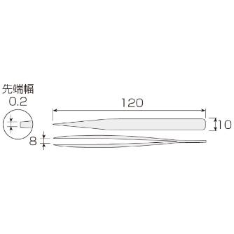 ホーザン株式会社 ピンセット P ピンセット P-655