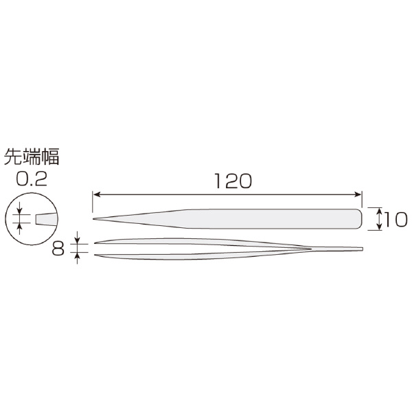 ホーザン株式会社 ピンセット P ピンセット P-655