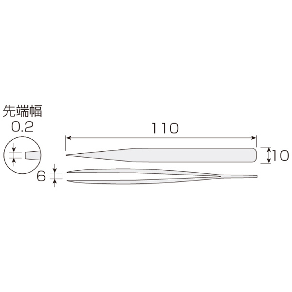 ホーザン株式会社 ピンセット P ピンセット P-671