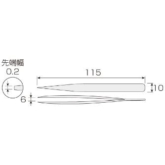 ホーザン株式会社 ピンセット P ピンセット P-672