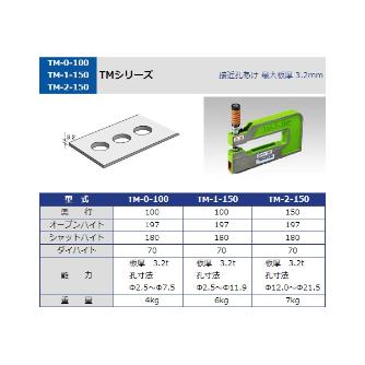 タケダ機械（株） パンチユニット TM パンチユニット TM-0-100