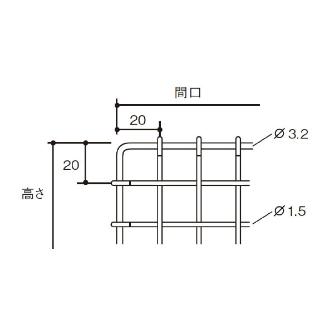 扶桑金属工業（株） 中量ラック 背面金網 GSN-HK 中量ラック　背面金網 GSN-HK1212