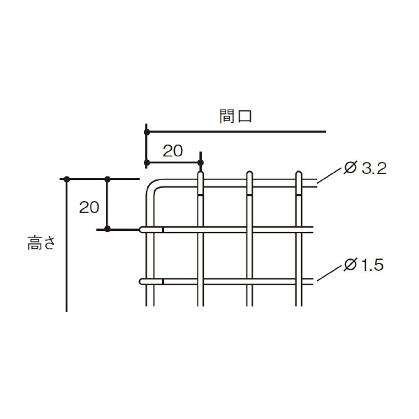 扶桑金属工業（株） 中量ラック 背面金網 GSN-HK 中量ラック　背面金網 GSN-HK2115