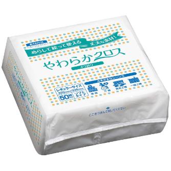 日本製紙クレシア（株） クレシア やわらかクロス ドライタオル／大箱単位 65200 ｸﾚｼｱ ﾔﾜﾗｶｸﾛｽ