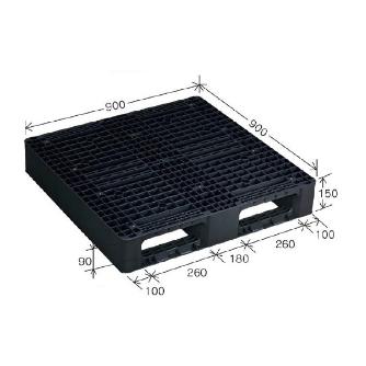 岐阜プラスチック工業（株） リスパレット JLタイプ JL リスパレットＪＬタイプ JL-D2-0909 ﾌﾞﾗｯｸ