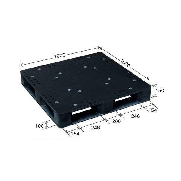 岐阜プラスチック工業（株） リスパレットJCKタイプ JCK リスパレットＪＣＫタイプ JCK-D4-100100 ﾌﾞﾗﾂｸ