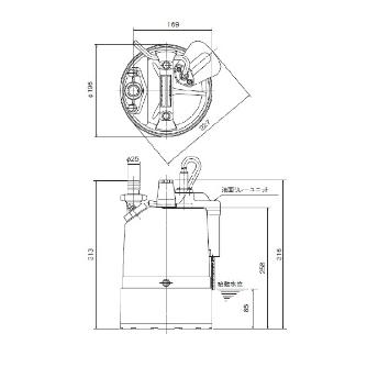 （株）鶴見製作所 水中ハイスピンポンプ LSC・LSCE型 水中ハイスピンポンプ LSCE1.4S-51