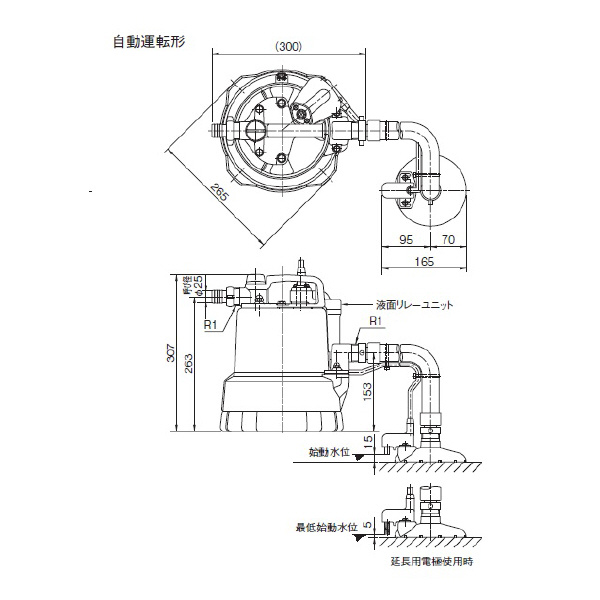 （株）鶴見製作所 スイープポンプ LSP・LSPE型 スイープポンプ LSPE1.4S-51