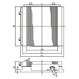 カネテック（株） 永磁チャック RMWH 永磁チャック RMWH-ED1530