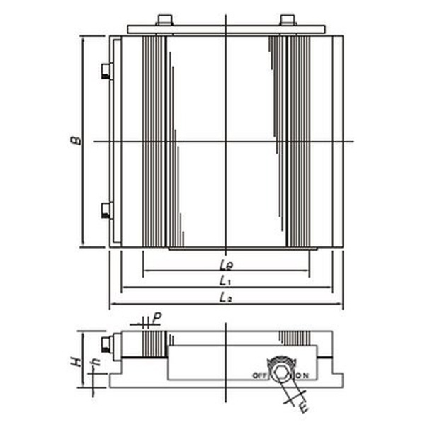 カネテック（株） 永磁チャック RMWH 永磁チャック RMWH-ED3060