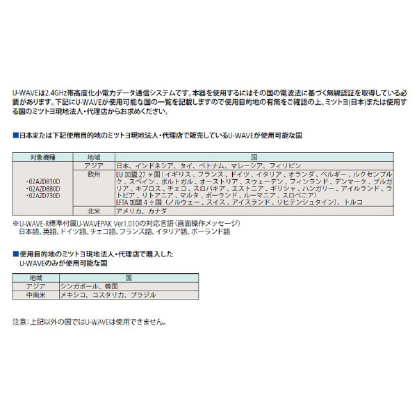 （株）ミツトヨ U－WAVE－R 02AZD810D Ｕ－ＷＡＶＥ－Ｒ 02AZD810D