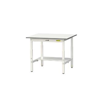 山金工業（株） ワークテーブル150シリーズ　高さ調整タイプ　半面棚板付　SUPA ワークテーブル１５０シリーズ SUPA-975T-WW