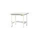 山金工業（株） ワークテーブル150シリーズ　高さ調整タイプ　半面棚板付　SUPA ワークテーブル１５０シリーズ SUPA-975T-WW