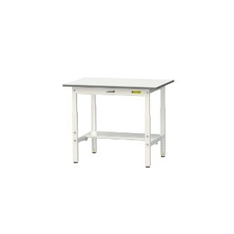 山金工業（株） ワークテーブル150シリーズ　高さ調整タイプ　半面棚板付　SUPA ワークテーブル１５０シリーズ SUPA-960T-WW