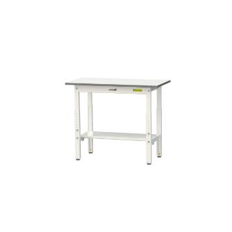 山金工業（株） ワークテーブル150シリーズ　高さ調整タイプ　半面棚板付　SUPA ワークテーブル１５０シリーズ SUPA-945T-WW