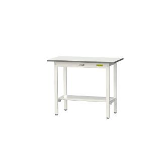 山金工業（株） ワークテーブル150シリーズ　固定式　半面棚板付　SUP ワークテーブル１５０シリーズ　固定式 SUP-945T-WW