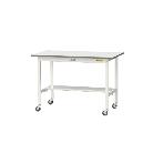 山金工業（株） ワークテーブル150シリーズ　移動式　半面棚板付　SUPC