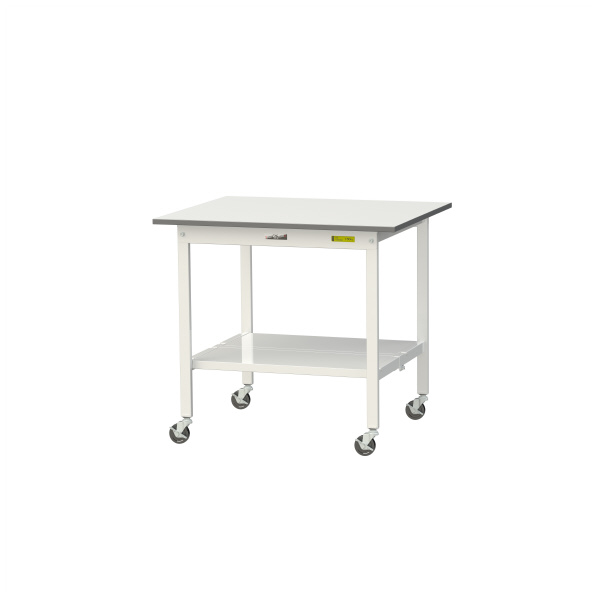 山金工業（株） ワークテーブル150シリーズ　移動式　全面棚板付　SUPC ワークテーブル１５０シリーズ　移動式 SUPC-975TT-WW
