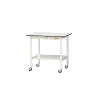 山金工業（株） ワークテーブル150シリーズ　移動式　全面棚板付　SUPC ワークテーブル１５０シリーズ　移動式 SUPC-960TT-WW