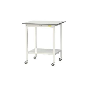 山金工業（株） ワークテーブル150シリーズ　移動式　全面棚板付　SUPHC ワークテーブル１５０シリーズ　移動式 SUPHC-975TT-WW