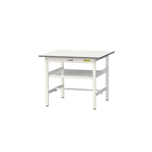 山金工業（株） ワークテーブル150シリーズ　固定式　中間棚板付　SUP ワークテーブル１５０シリーズ　固定式 SUP-975F-WW