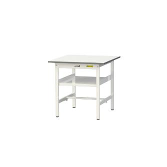 山金工業（株） ワークテーブル150シリーズ　固定式　中間棚板付　SUP ワークテーブル１５０シリーズ　固定式 SUP-775F-WW