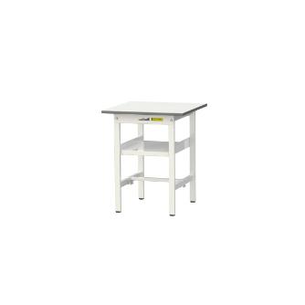 山金工業（株） ワークテーブル150シリーズ　固定式　中間棚板付　SUP ワークテーブル１５０シリーズ　固定式 SUP-660F-WW