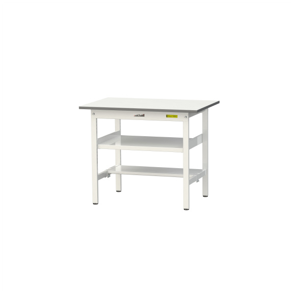 山金工業（株） ワークテーブル150シリーズ　固定式　中間棚板+半面棚板付　SUP ワークテーブル１５０シリーズ　固定式 SUP-960TF-WW