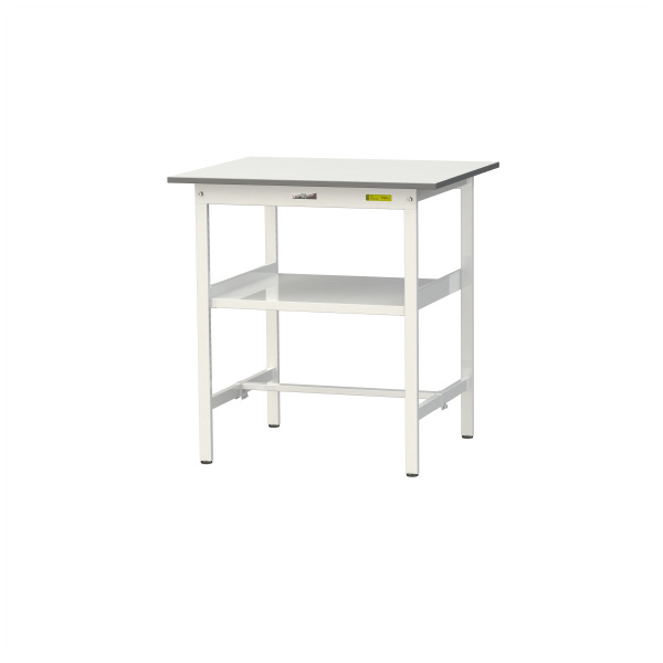 山金工業（株） ワークテーブル150シリーズ　固定式　中間棚板付　SUPH ワークテーブル１５０シリーズ　固定式 SUPH-975F-WW