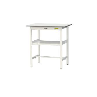 山金工業（株） ワークテーブル150シリーズ　固定式　中間棚板付　SUPH ワークテーブル１５０シリーズ　固定式 SUPH-960F-WW