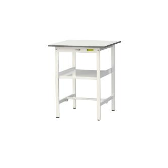 山金工業（株） ワークテーブル150シリーズ　固定式　中間棚板付　SUPH ワークテーブル１５０シリーズ　固定式 SUPH-775F-WW