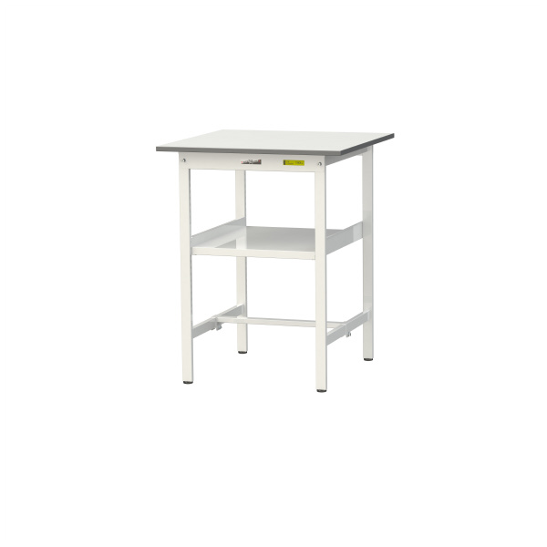 山金工業（株） ワークテーブル150シリーズ　固定式　中間棚板付　SUPH ワークテーブル１５０シリーズ　固定式 SUPH-775F-WW