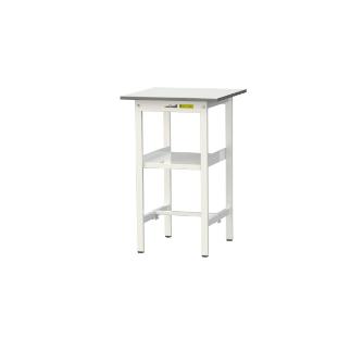 山金工業（株） ワークテーブル150シリーズ　固定式　中間棚板付　SUPH ワークテーブル１５０シリーズ　固定式 SUPH-660F-WW