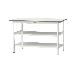 山金工業（株） ワークテーブル150シリーズ　固定式　中間棚板+全面棚板付　SUPH ワークテーブル１５０シリーズ　固定式 SUPH-1575TTF-WW