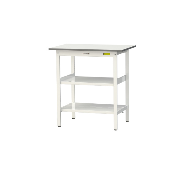 山金工業（株） ワークテーブル150シリーズ　固定式　中間棚板+全面棚板付　SUPH ワークテーブル１５０シリーズ　固定式 SUPH-960TTF-WW