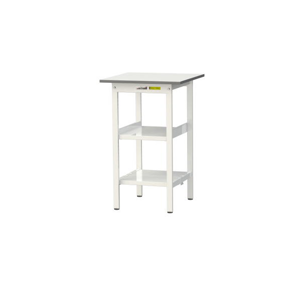 山金工業（株） ワークテーブル150シリーズ　固定式　中間棚板+全面棚板付　SUPH ワークテーブル１５０シリーズ　固定式 SUPH-660TTF-WW