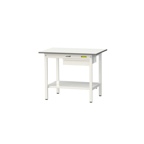 山金工業（株） ワークテーブル150シリーズ　固定式　キャビネット+全面棚板付　SUP ワークテーブル１５０シリーズ　固定式 SUP-960UTT-WW