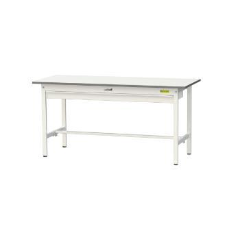 山金工業（株） ワークテーブル150シリーズ　固定式　ワイド引出し付　SUP ワークテーブル１５０シリーズ　固定式 SUP-1560W-WW
