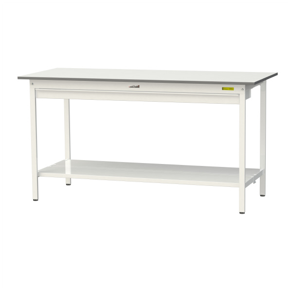 山金工業（株） ワークテーブル150シリーズ　固定式　ワイド引出し+全面棚板付　SUPH ワークテーブル１５０シリーズ　固定式 SUPH-1875WTT-WW