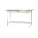山金工業（株） ワークテーブル150シリーズ　固定式　ワイド引出し+全面棚板付　SUPH ワークテーブル１５０シリーズ　固定式 SUPH-1560WTT-WW